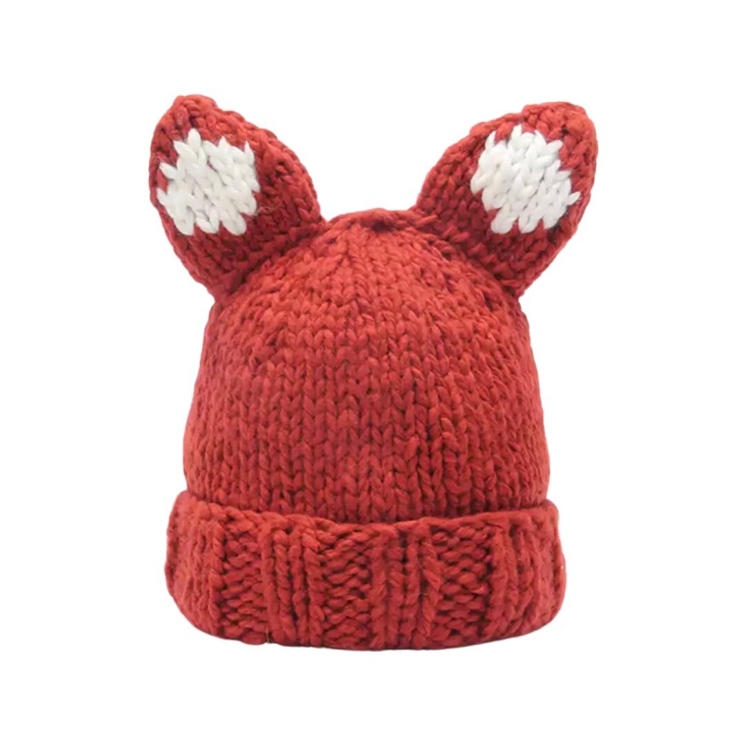 Fox Crochet Hat Fox Ears Woolen Hat 