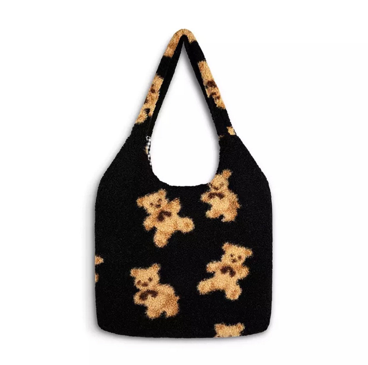 Fuzzy chain tote bag new arrivals