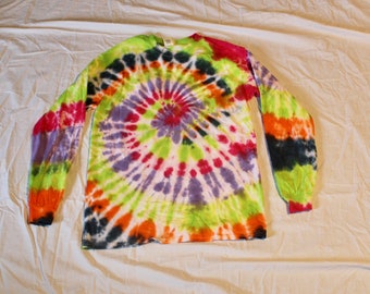 Long Sleeve Tie Dye T Shirt Women’s Men’s Medium M