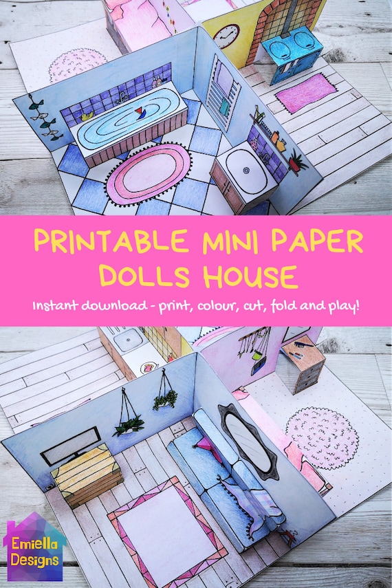 DIY Dollhouse Casa Miniature Furniture Kit Halloween Cottage Paper Model  Doll Houses Assemble Toy for Children Christmas Gifts