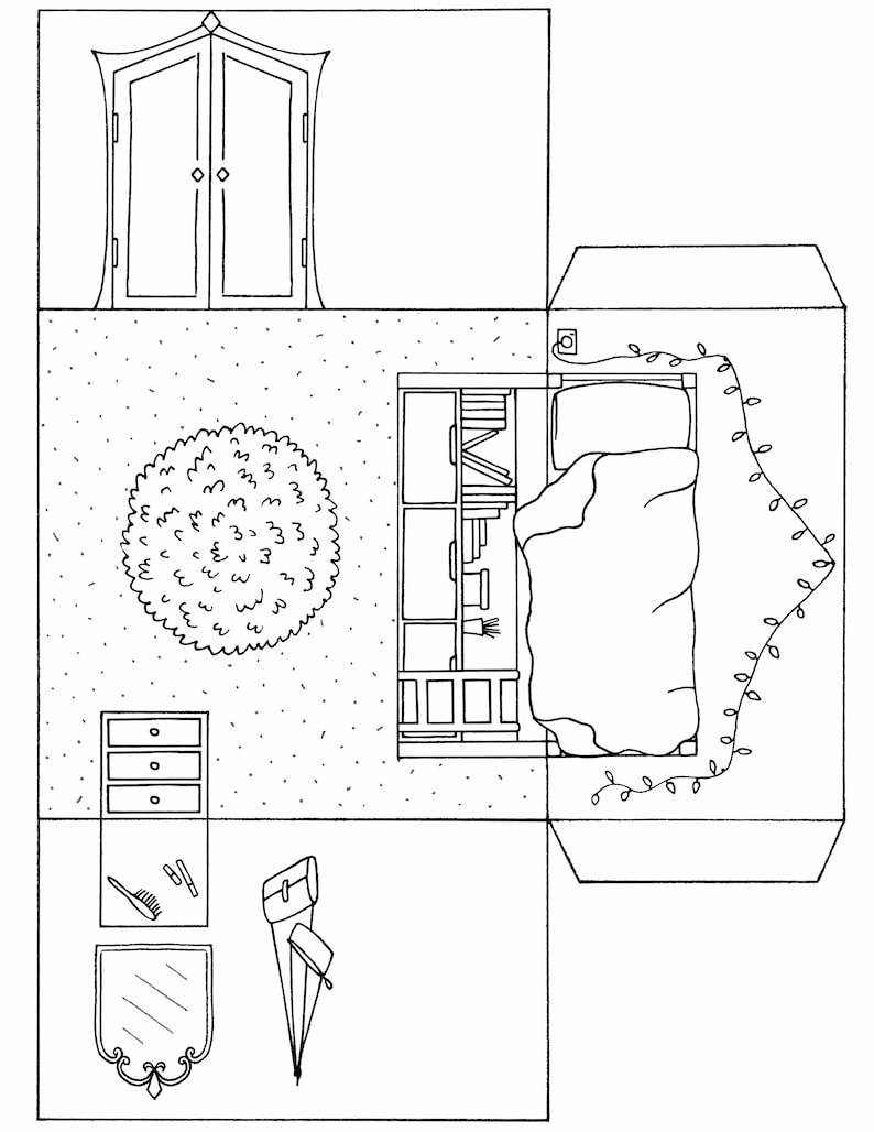 Pop up Paper Dolls House Bedroom Printable Colour Cut Fold Etsy pop-up-paper-dolls-house-bedroom-printable-colour-cut-fold-etsy