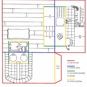 Blank Printable Templates Mini Dolls House Rooms - Etsy UK