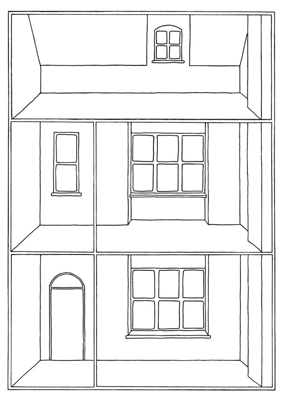 How to Draw Doll House  Drawing House 
