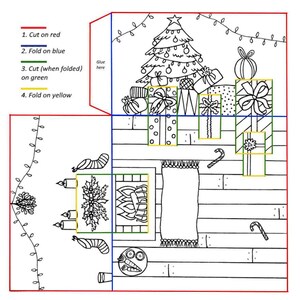 Christmas Room Pop-up Printable With Fireplace, Christmas Tree and ...