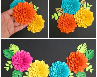 SUPER Sale Mini Template Paper Flower SVG | Paper Flowers Shadow Box | Nursery Decor | Paper Flower Event Decor | Paper Flowers Cake Toppers