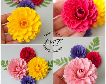 SUPER Sale Mini Template Papier Blume SVG | Florale Schattenbox | Kinderzimmer Dekor | Papier Blumen Event Dekor | Papierblumen Wanddeko