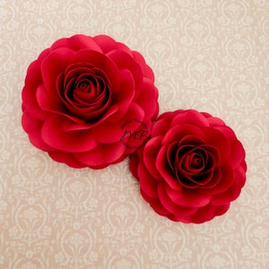 SUPER Sale Rose Mini Szablon Papierowy Kwiat SVG | Floral Shadow Box | Dekoracja pokoju dziecięcego | Dekoracja wydarzeń z papierowymi kwiatami | Dekoracja ścienna z papierowymi kwiatami