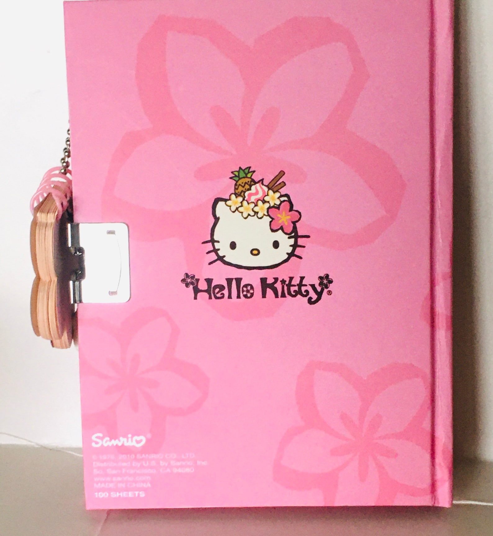 Hello Kitty Pink Diary Journal Book With Lock & Key New Gift Etsy