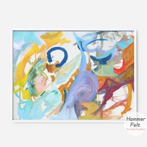 Abstract Oil Painting Drawing Improvisation Art Digital Download Printable Art