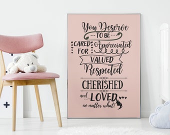 Printable Self-Love Art Wall Love Yourself Art Digital Inspirational Motivational Art Print Self-Care Décor Positive Vibes Affirmation Art