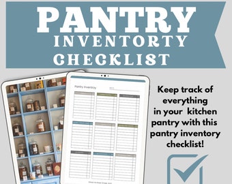 Printable Pantry Organization Checklist Inventory management Supplies Pantry Kitchen Pantry Essentials Organizing Food Pantry List Declutter