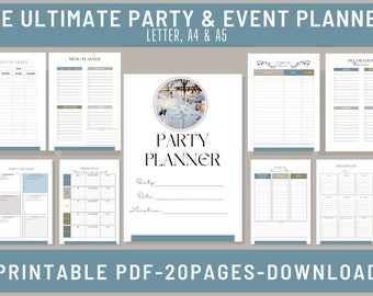 Birthday Party Event Planner Decor Price List Party Event To Do List Checklist Birthday Event Planning Binder Guide Party Planner Template