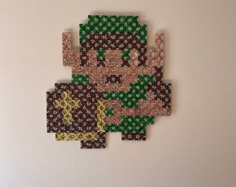 Legend of Zelda Link 8-bit Pixel Art