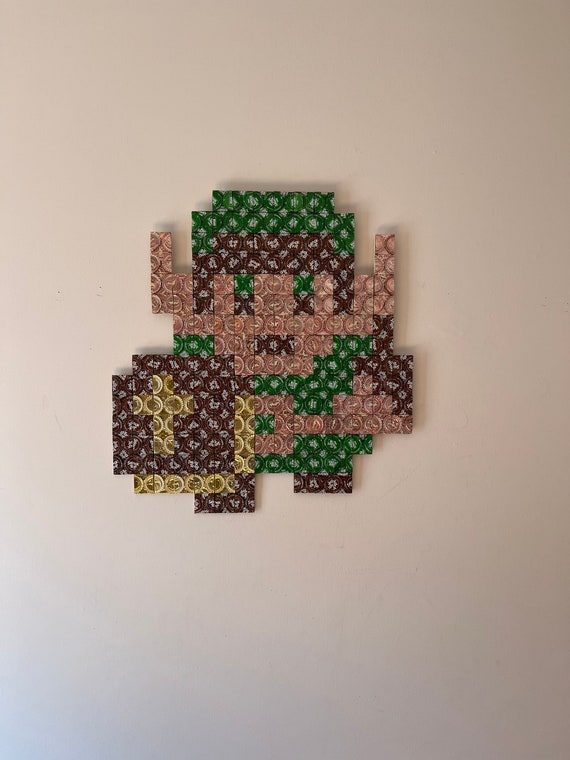 Legend of Zelda Link 8bit Bead Pixel Art!