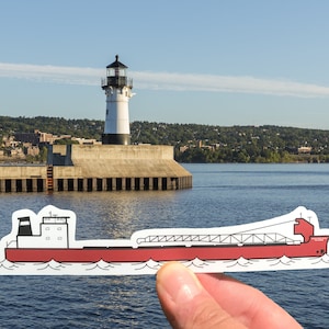 Lake Superior Ore Ship Sticker