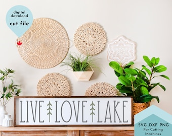 Lake Life SVG | Lake House Decor Cut File for Crafting | Summer Sign svg | Beach House SVG, png | Commercial Use Digital Download