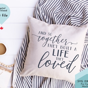 And so Together SVG file, Home Decor svg,  family svg, Anniversary Svg, Family Svg, Wedding Svg, love svg, cricut cut file