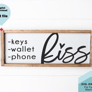 キスミーグッバイSVG、キーウォレットフォンキスsvg、カップルカットファイルsvg、dxf、png、結婚svg