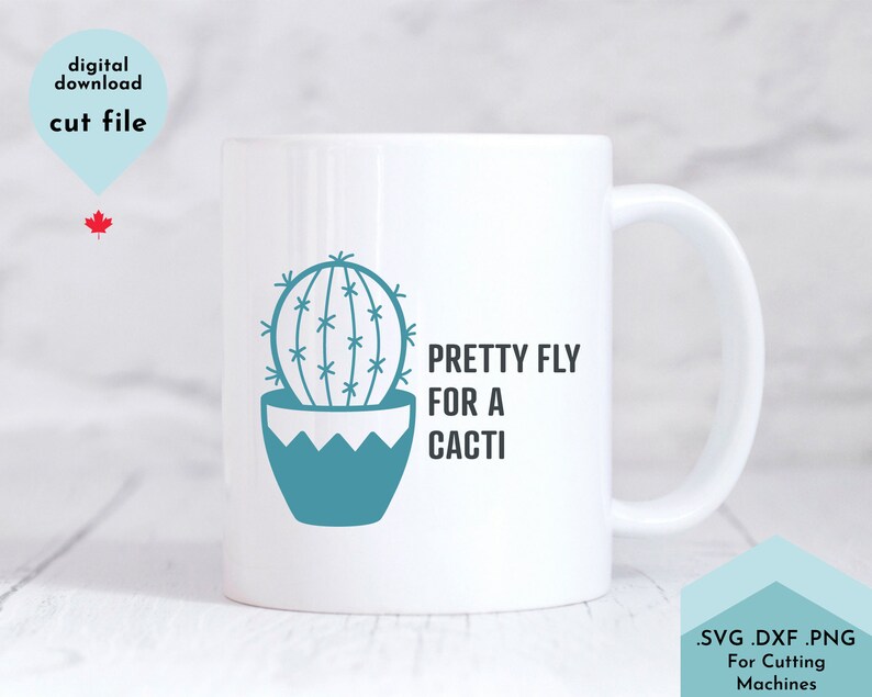 Download Pretty Fly for a Cacti svg Plant Mom svg Positive svg | Etsy