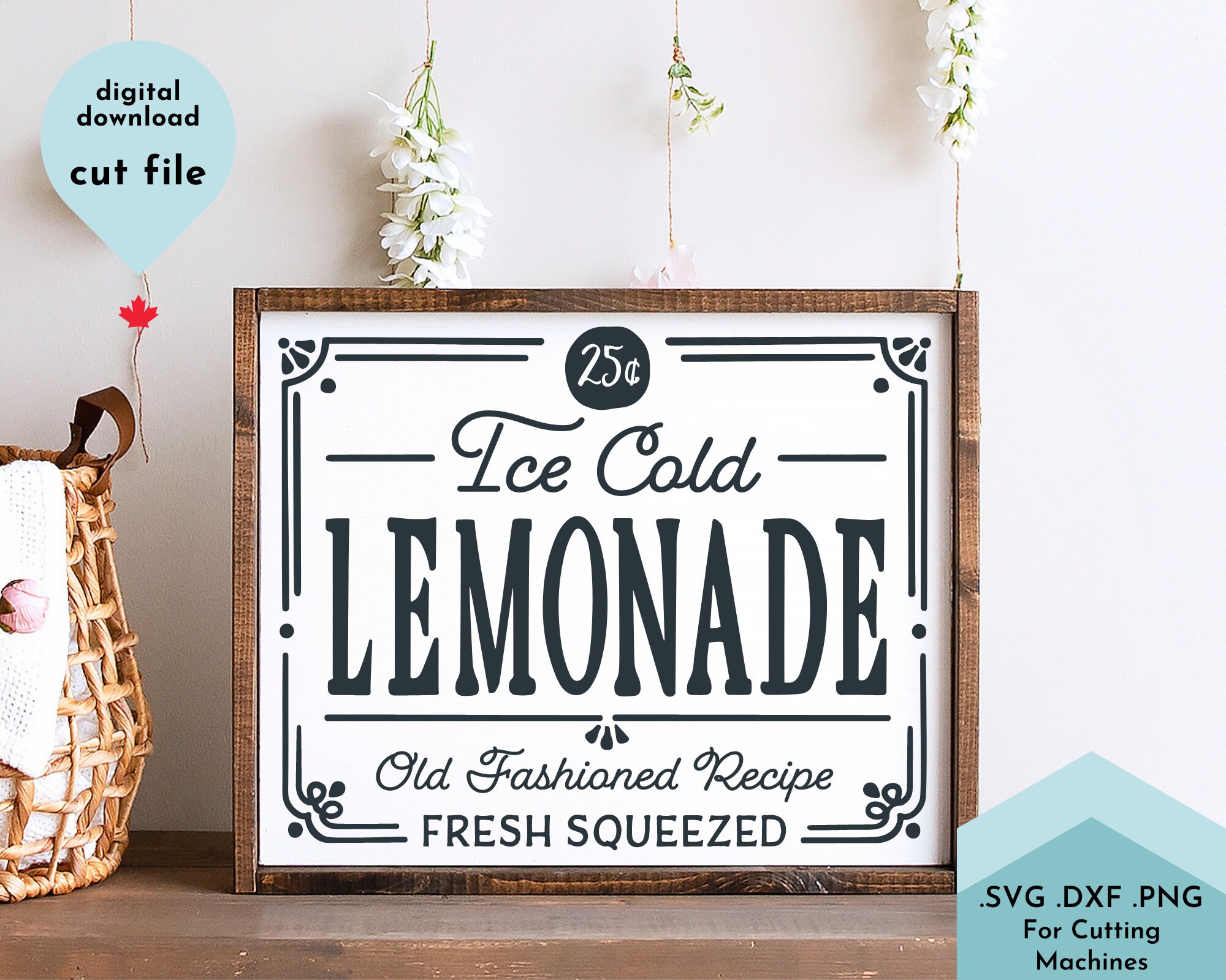 Download Summer Svg Ice Cold Lemonade SVG Cut File dxf png | Etsy