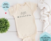 Little Miracle Svg, Baby Newborn Svg, Baby Girl Svg, Christian Svg, Rainbow baby svg, Baby Shower Svg