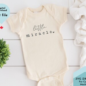 Little Miracle Svg, Baby Pasgeboren Svg, Baby Girl Svg, Christian Svg, Rainbow baby svg, Baby Shower Svg