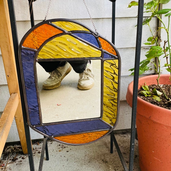 Stained Glass Mirror Etsy Australia