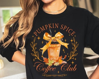 Pumpkin Spice Coffee Club Shirt - Fall Women's Tee