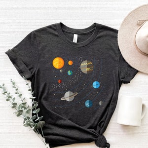 Solar System T-Shirt: Galaxy Planet Apparel