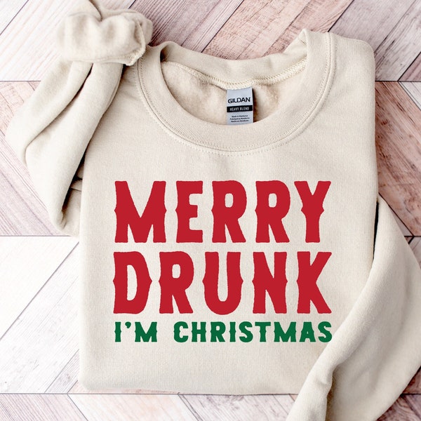 Merry And Drunk I'm Christmas Shirt, Christmas Family Matching Shirt, Christmas Family Matching Top, Christmas Sweatshirt