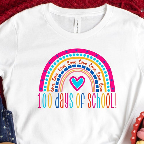 Girls 100th Day of School Shirt 100 Days Tshirt 100th Etsy