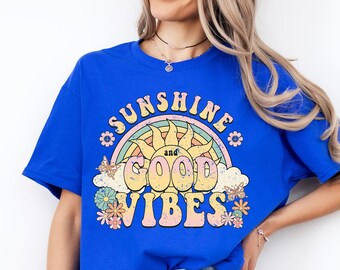 Sunshine and Good Vibes Shirt - Summer Beach Travel Tee