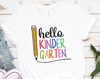 Hello Kindergarten Shirt: First Day of School Outfit