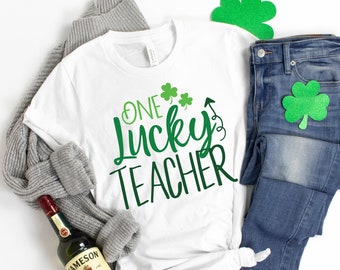 St. Patrick's Day Teacher Shirt,One Lucky Assistant Principal,Lucky Dean T-Shirt,PE Teacher Shirt, Music Teacher Shirt, Special Ed Teacher