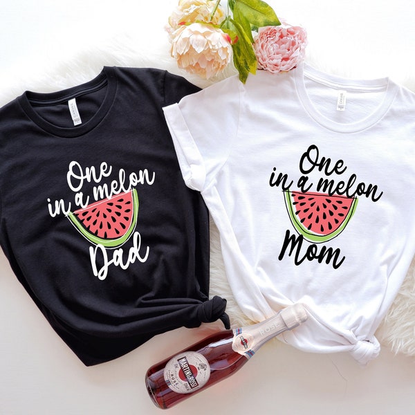 One in a Melon Mom Shirts, One in a Melon Mom Shirts, Birthday Shirt for Mom, Watermelon Birthday Shirts, First Birthday, One in a Melon