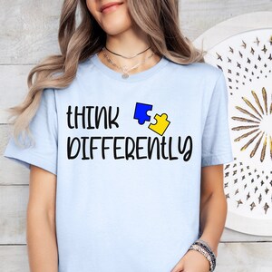 Think Differently Autism Awareness Shirt