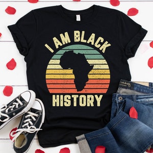 Black History Month Shirt: Retro Africa Design, BLM