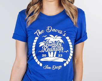 Beach Family Reunion Shirt: Palm Tree Reunited Design