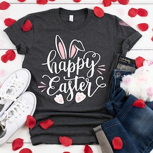 Happy Easter shirt, Women Easter shirt, Cute Easter shirt, Easter shirt, Happy Easter, Easter bunny shirt, bunny shirt