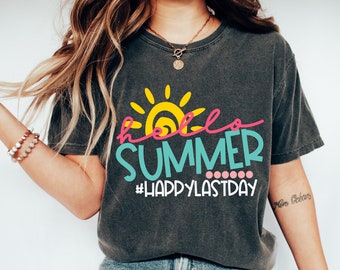 Hello Summer Last Day of School, Happy Last Day of School Shirts, End Of School Year, Goodbye School ,Hello Summer, School's Out For Summer