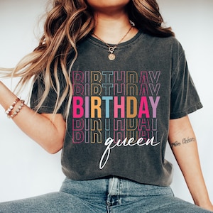 The Birthday Girl Shirt, Birthday Party Girl Shirt, Birthday Squad Shirt, Women Birthday queen Shirt, Birthday Shirt, Birthday Girl Shirts