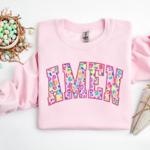 Easter Amen Shirt: Christian Faith, Colorful Easter Design