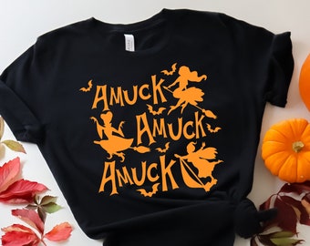 Amuck Witch Sisters Halloween Shirt, Cute Spell Shirt