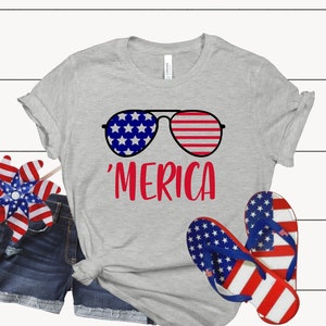 Merica Shirt, 4th of July Shirt, 4th of July, Merica Glasses Shirt, 4th of July Glasses Shirt, Merica Unisex Shirt, Merica Women Shirt,