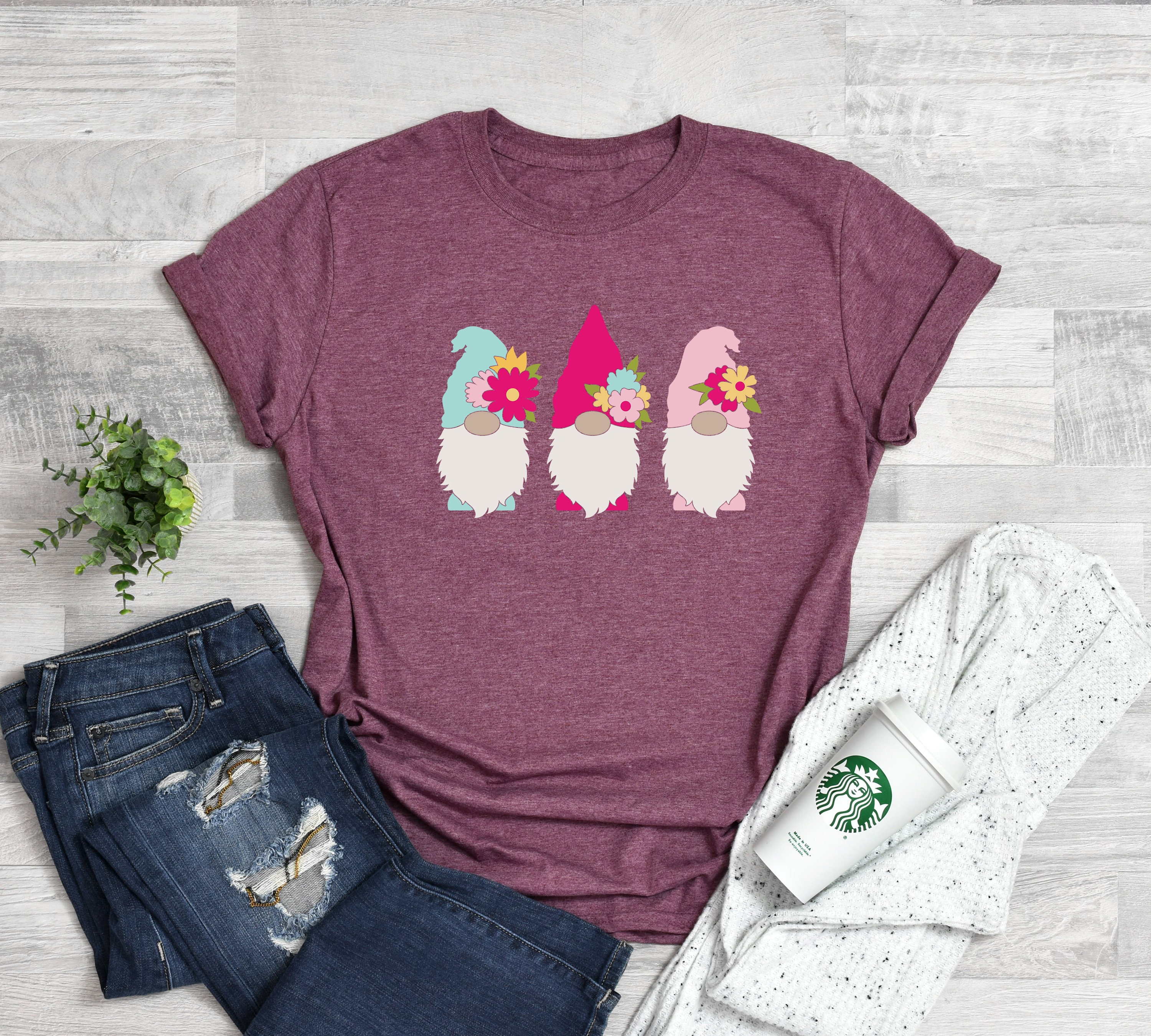 Discover Easter Gnome Shirt - Easter Holiday Shirts - Cute Gnome Graphic Tee - Family Easter T-Shirt