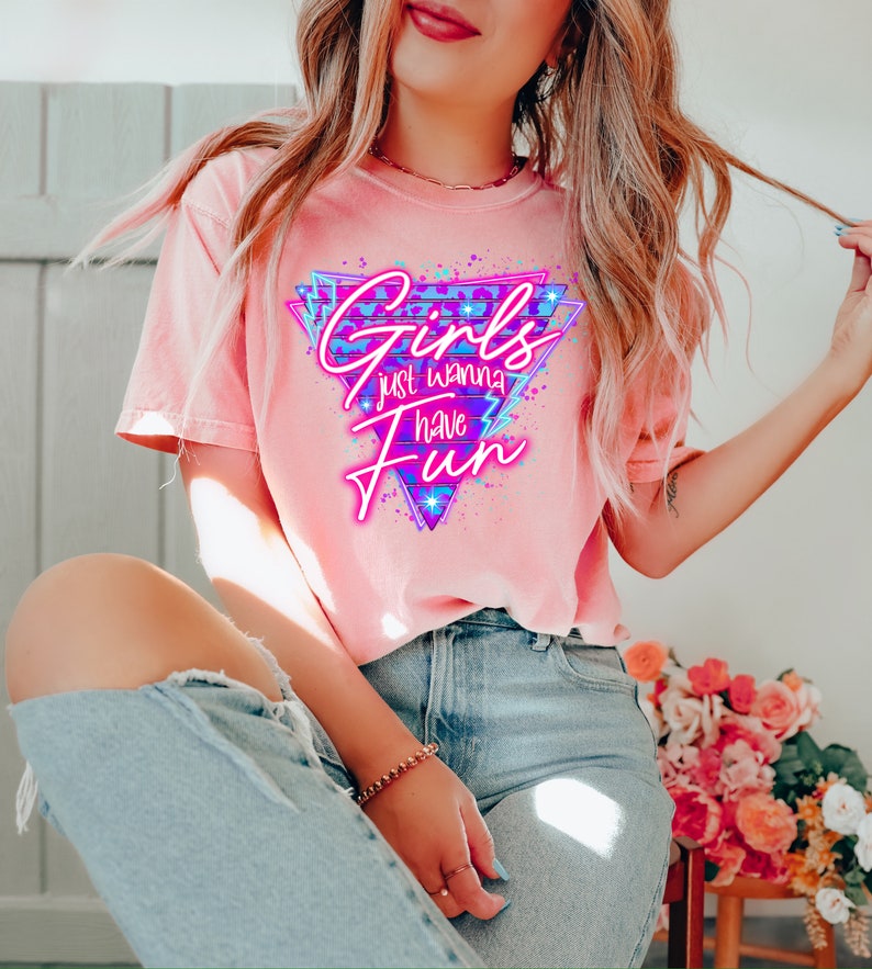 Girls Just Wanna Have Fun Shirt,Wonderful Girls Trip Shirt,Colorful Girls Squad Shirt,Girls Party Shirt,Girls Trip Shirt,Girls Weekend Shirt image 3