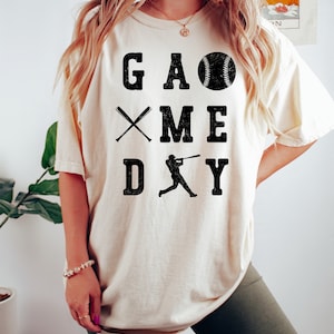 Baseball Game Day Shirt: Cotton Baseball Mom Tee image 5