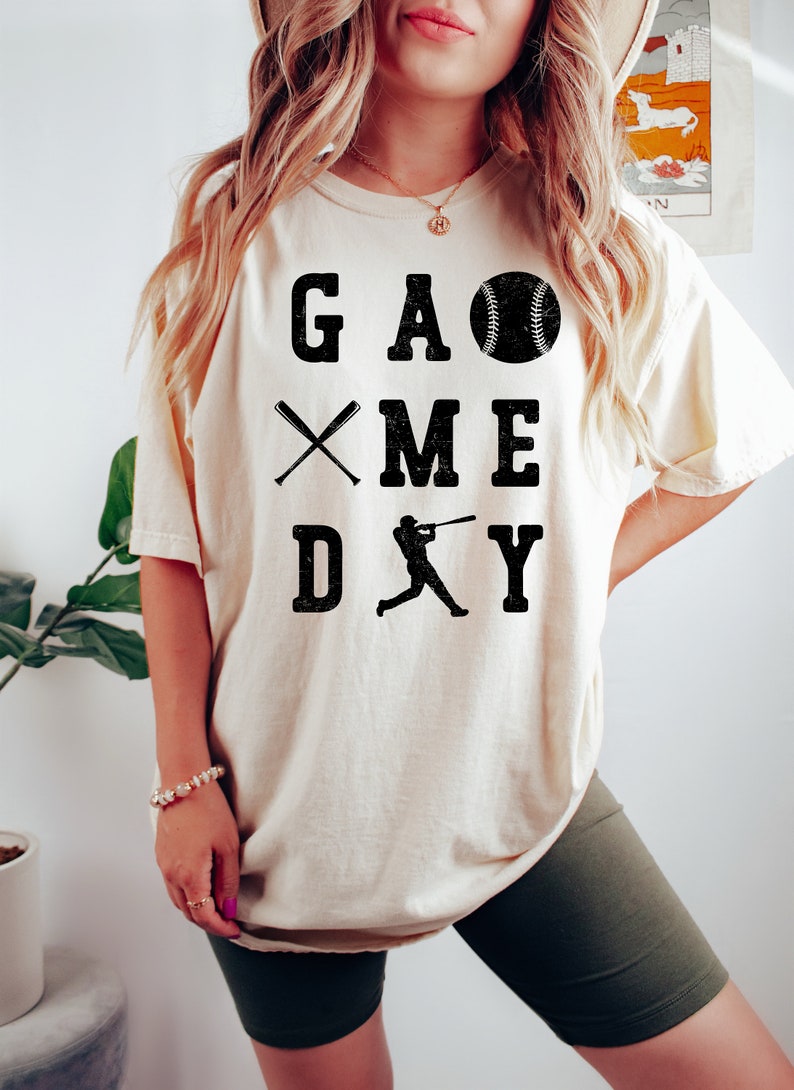 Baseball Game Day Shirt: Cotton Baseball Mom Tee image 5