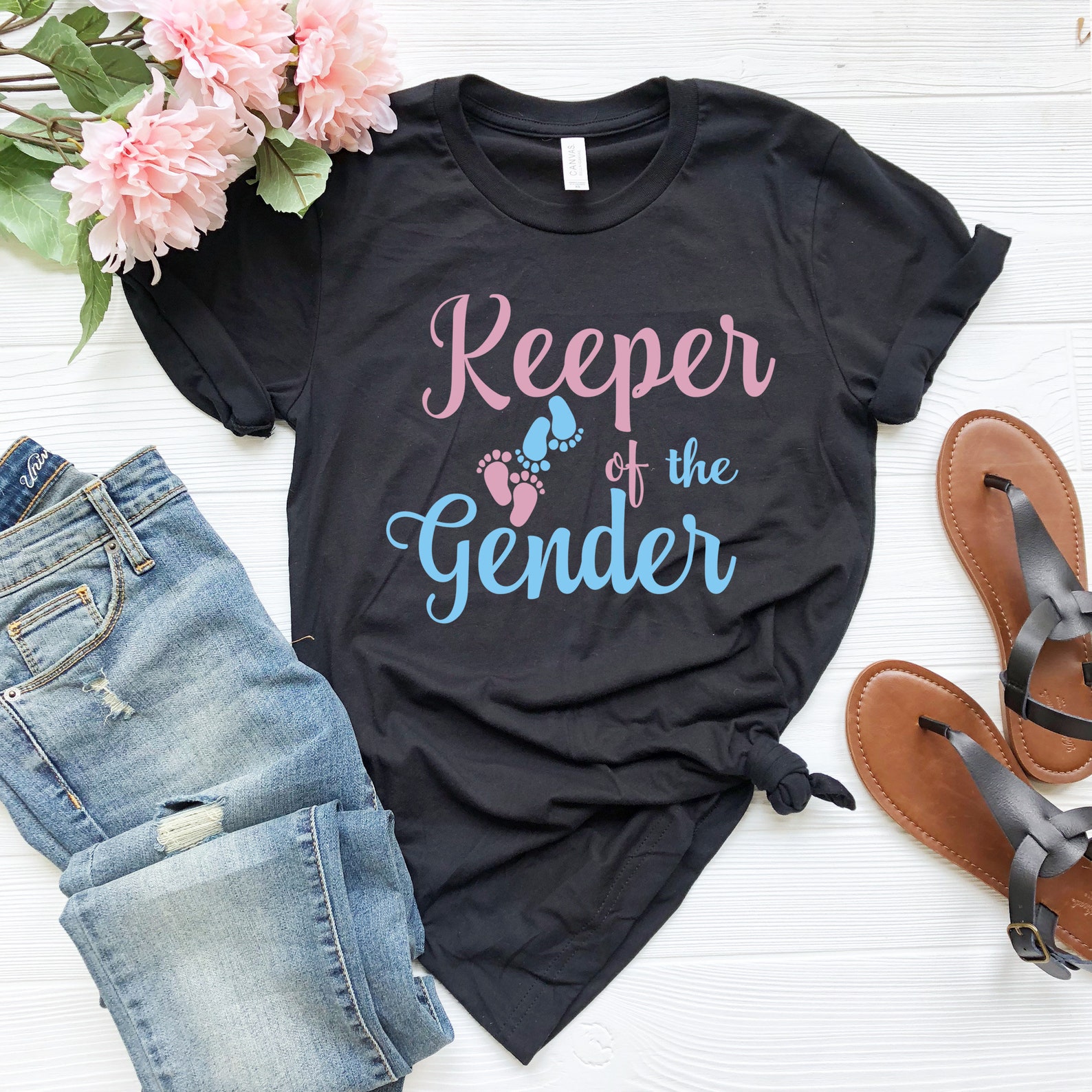 Keeper of the Gender Shirt Gender Reveal Tshirt Pregnant - Etsy