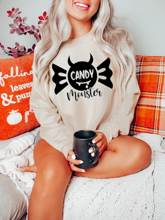 Candy Monster Halloween Shirt, Happy Halloween Tee